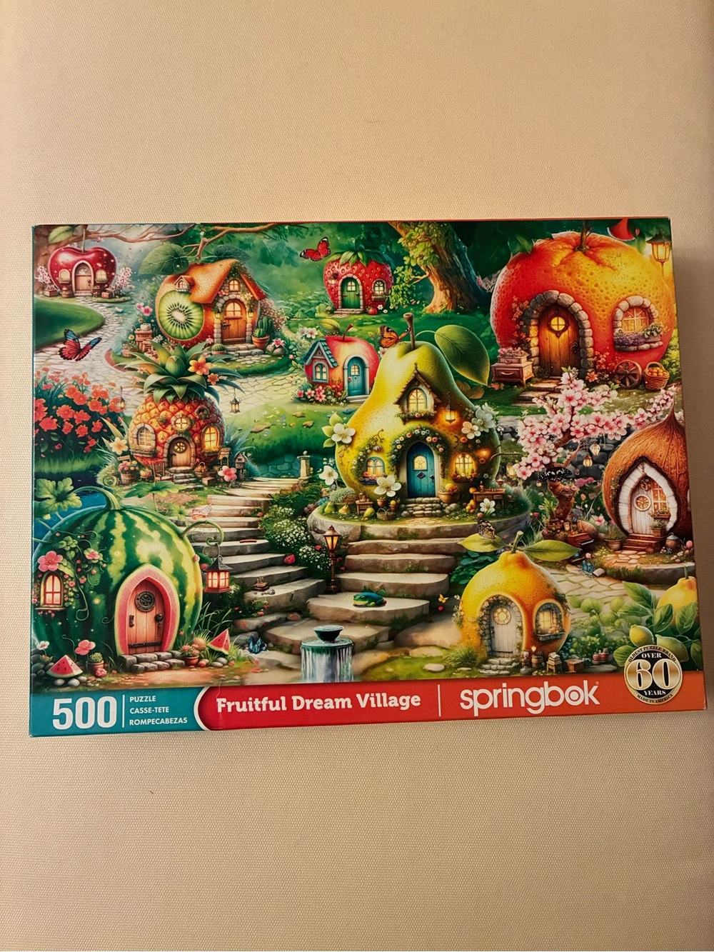 Fruitful Dream Village Jigsaw Puzzle - Missing 2 Pieces